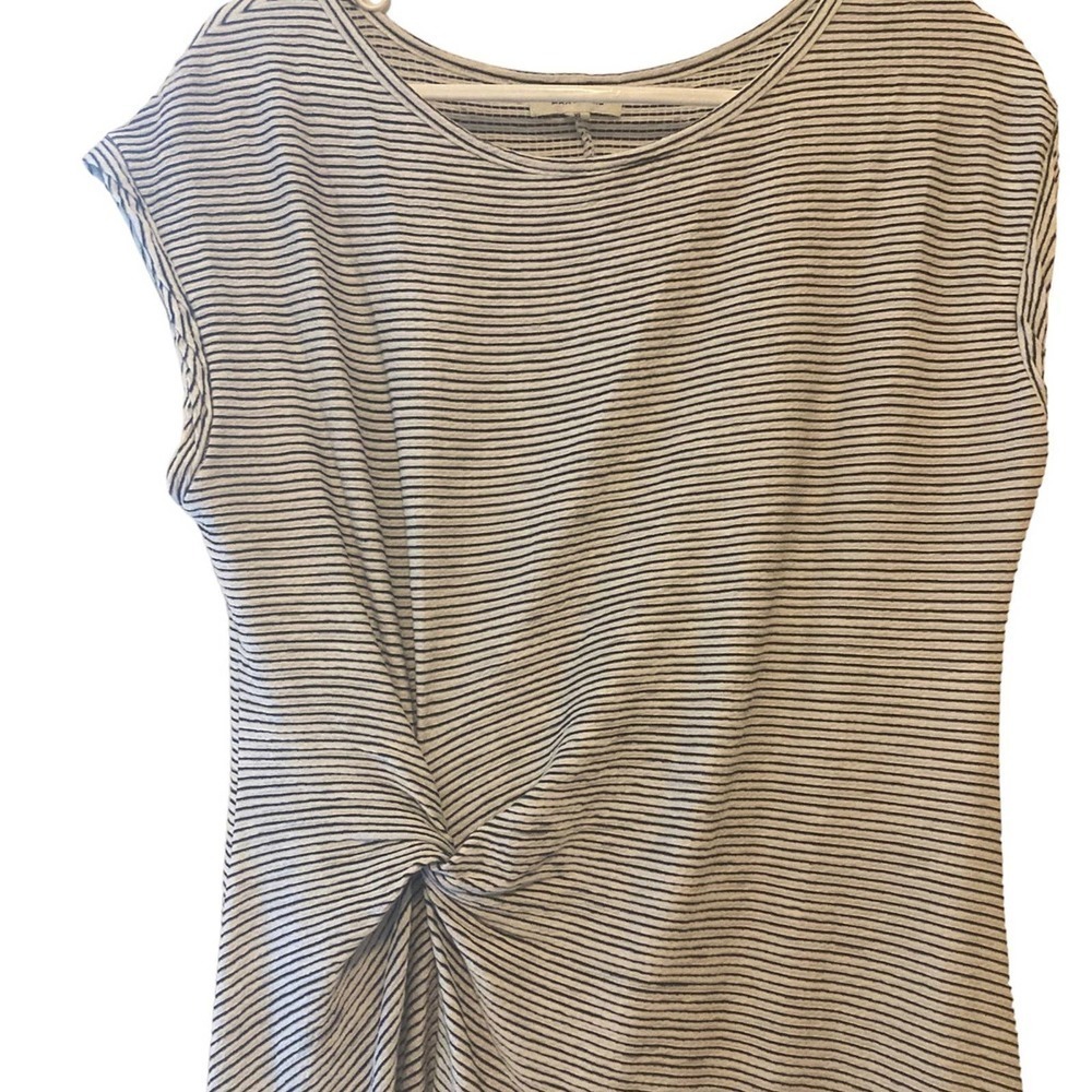 Max Studio Textured Knit Asymmetetrical Striped Dress - Size XL - Picture 5 of 7